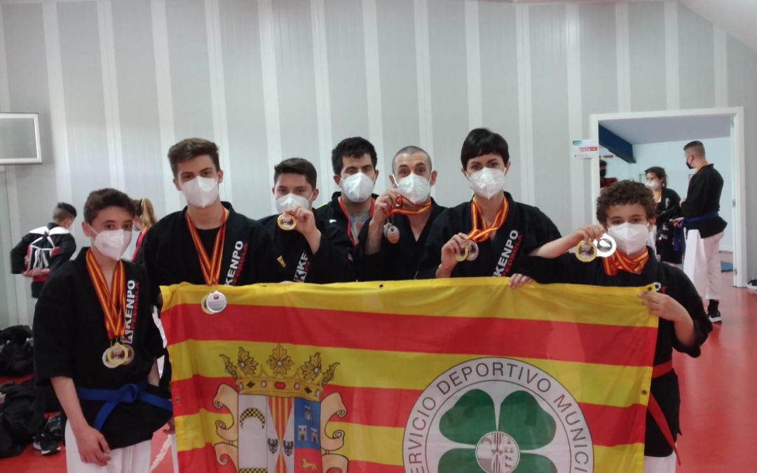 Grandes resultados para el C.D. Deporte Pedrola en el campeonato de España de clubes de Kenpo